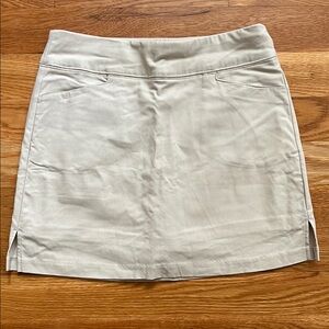 Lady Hagen Tan Pencil Mini Athletic Skirt